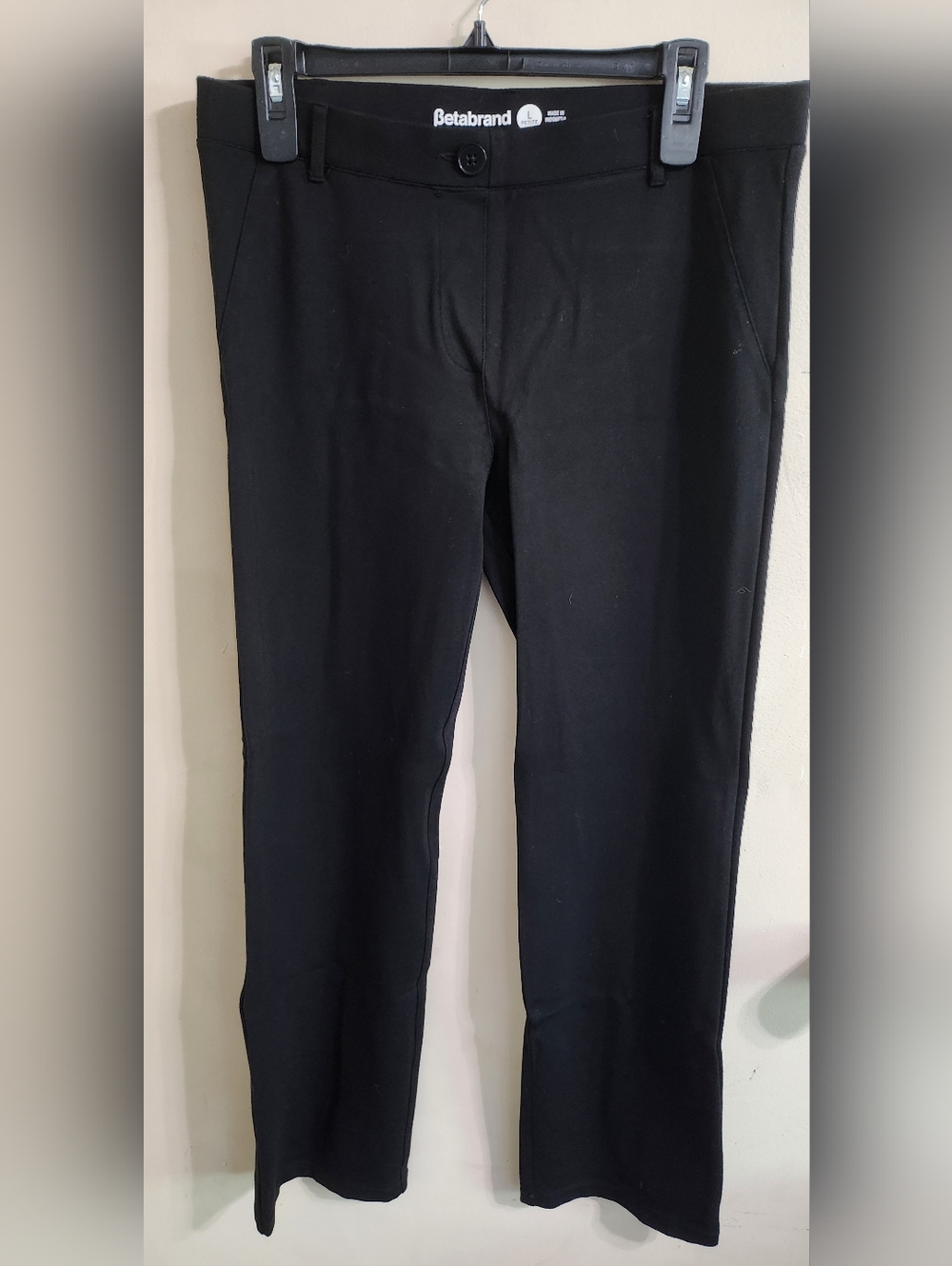 BetaBrand Dress Yoga Pants Black Size: Large Petite Lightly Used